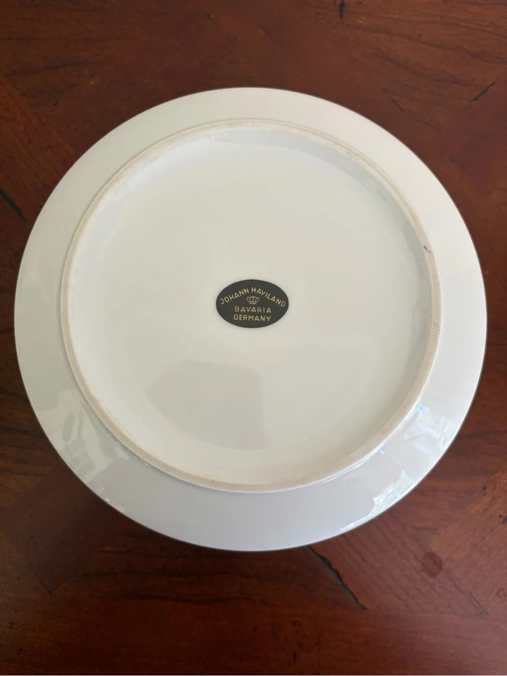 Vintage Johann Haviland Twilight Rose Round Vegetable Bowl, Bavaria Germany